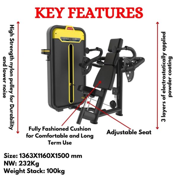 Fitness Triceps Press Gym Machine BMW-007 - Image 2