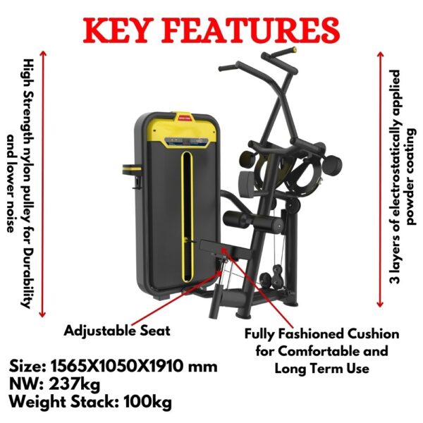 Imported Seated Pull Down Exercise Machine BMW-012B - Image 2
