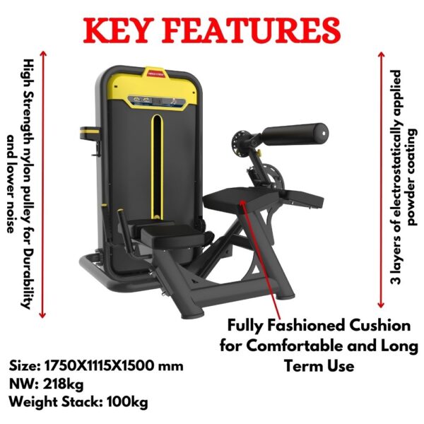 Luxury Horizontal Leg Curl Machine BMW-013A - Image 2