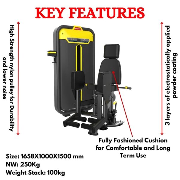 Luxury Outer Thigh Abductor Machine in India BMW-019 - Image 2