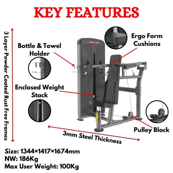 Shoulder Press Machine BU-003 - Image 2