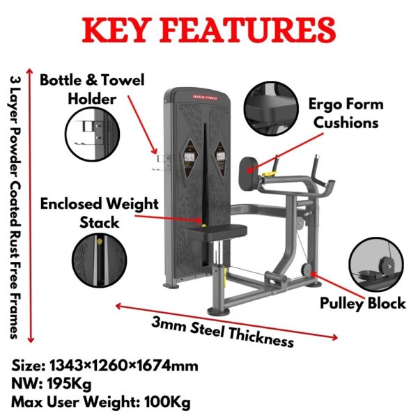 Seated Row Machine For Gym Use BU-004 - Image 2