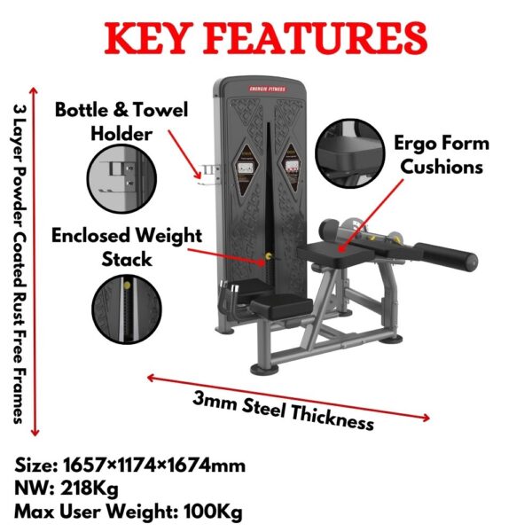 Horizontal Leg Curl Machine BU-013A - Image 2