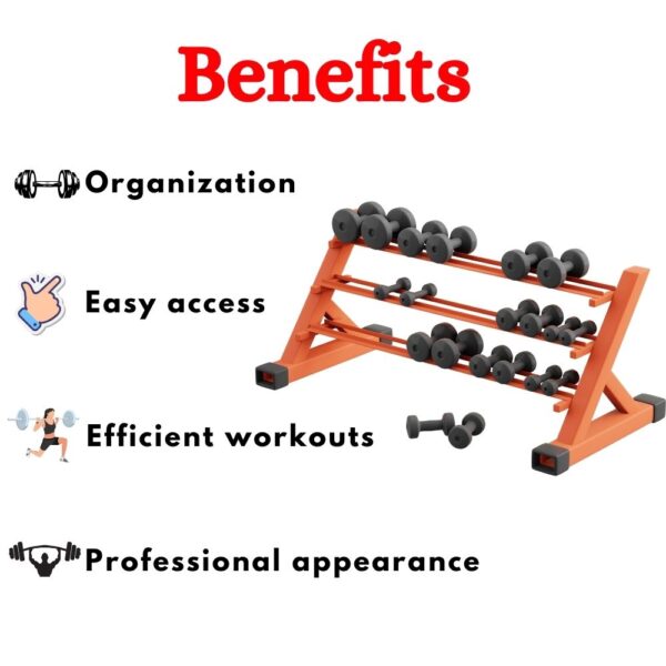 Best Quality Dumbbell Rack J-030 - Image 4