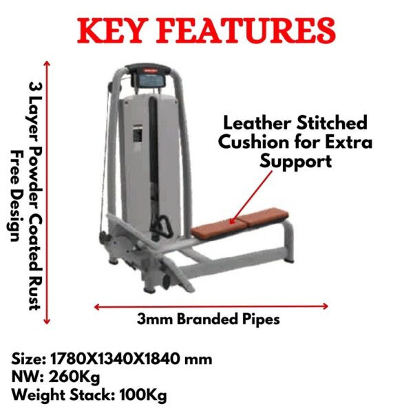 Luxury Seated Horizontal Pully Machine ER-14 - Image 2