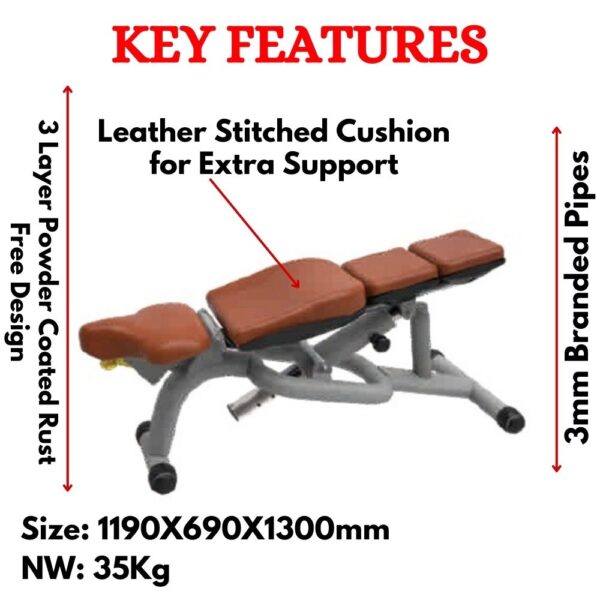 Adjustable Bench for Gym and Home Gym ER-20 - Image 2