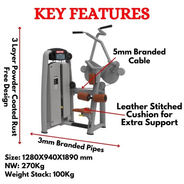 Luxury Pull Down Gym Machine ER-49 - Image 2