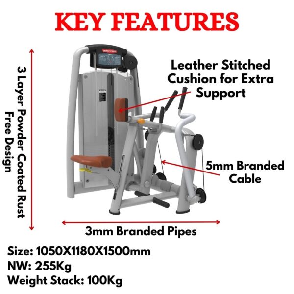Premium Low row Machine in India- ER-80 - Image 2