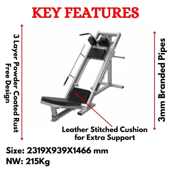 Leg Press Hack Squat Machine Price in India ER-958 - Image 2