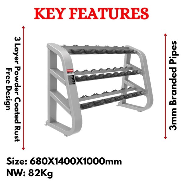 Beauty Dumbbell Rack in India ER-967 - Image 2