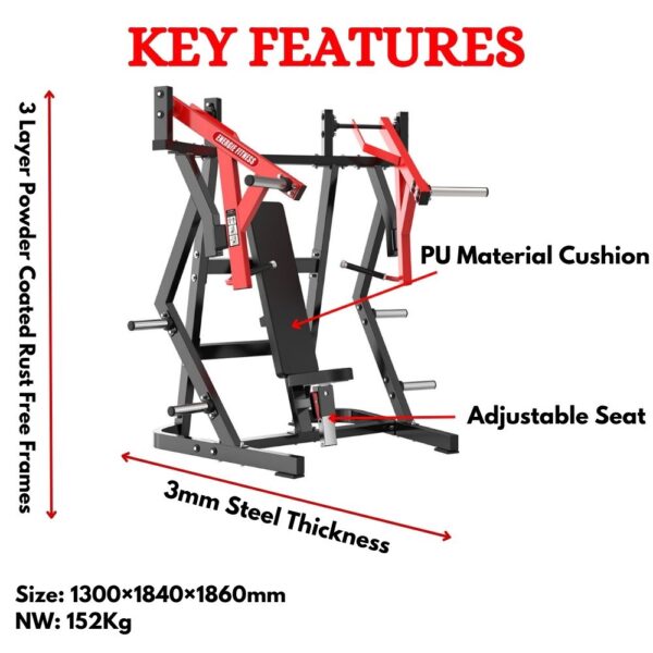 Seated Chest Press Machine ETM-04 - Image 2