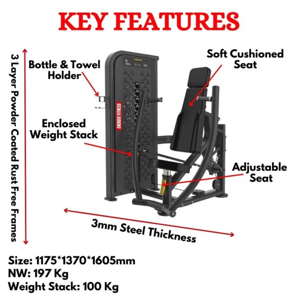 Aesthetic Seated Chest Press Machine HM-001 - Image 2