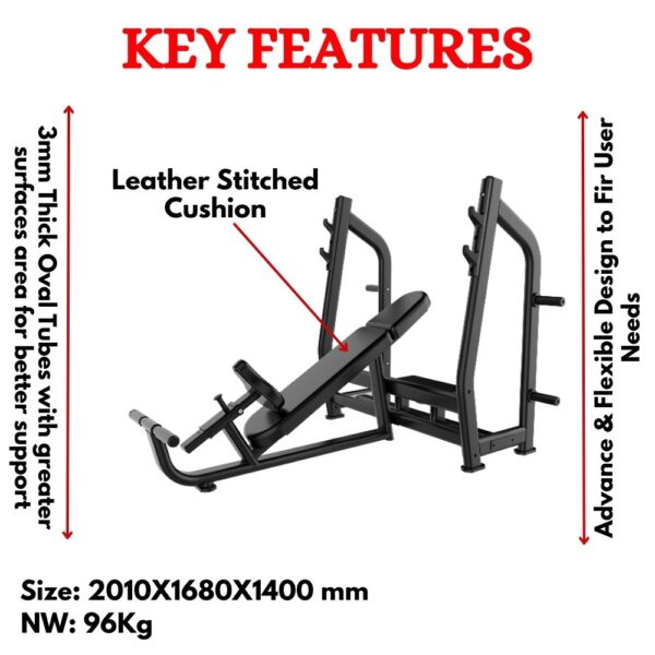 Best Incline Bench (Luxury) in India J-025 - Image 2